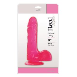 Dildo-JELLY DILDO REAL RAPTURE PINK 8