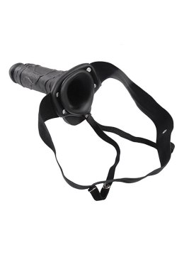 Proteza-FALLO STRAP ON CAVO REAL RAPTURE 8 BLACK WITH BALLS