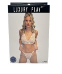 Bielizna-Luxury Play - Lingerie Set Medium White