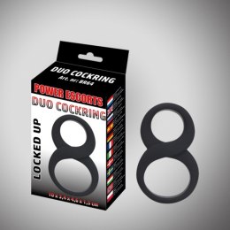 Duo cockring black cock & ball cockring 10 x 3,4 x 4,6 cm