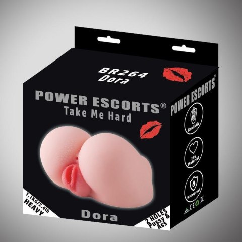 Masturbator-Take Me Hard Dora-Pussy & Ass Masturbator 1,1kg Flesh