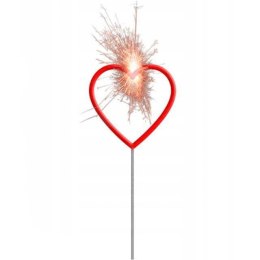 New Year Sparklers Heart Star - 30cm - Red