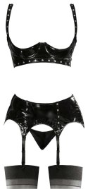 Vinyl Shelf Bra Set L