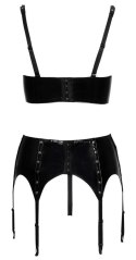 Vinyl Shelf Bra Set L