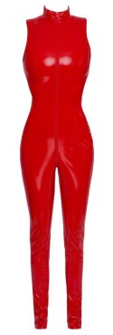 Vinyl Jumpsuit red L