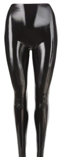 Latex Tights black 2XL