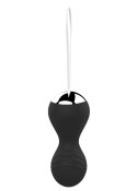 Kulki-Vibrating Silicone Kegel Balls USB 10 Function / Remote control -Black