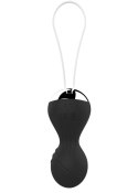 Kulki-Vibrating Silicone Kegel Balls USB 10 Function / Remote control -Black