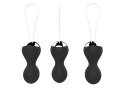 Kulki-Vibrating Silicone Kegel Balls USB 10 Function / Remote control -Black