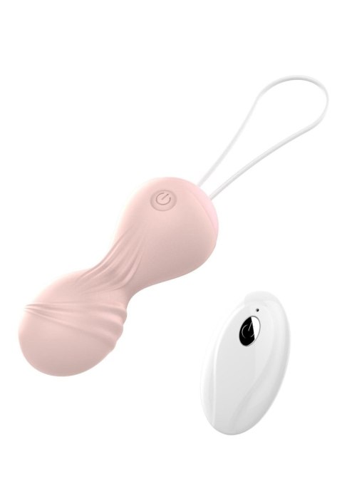 Kulki-Vibrating Silicone Kegel Balls USB 10 Function / Remote control -Flesh