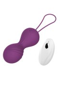 Kulki-Vibrating Silicone Kegel Balls USB 10 Function / Remote control -Purple