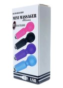 Stymulator-Rechargeable Mini Masager USB 20 Functions - Blue