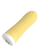 Stymulator-Rechargeable Silicone Touch Vibrator USB 10 Functions - Yellow