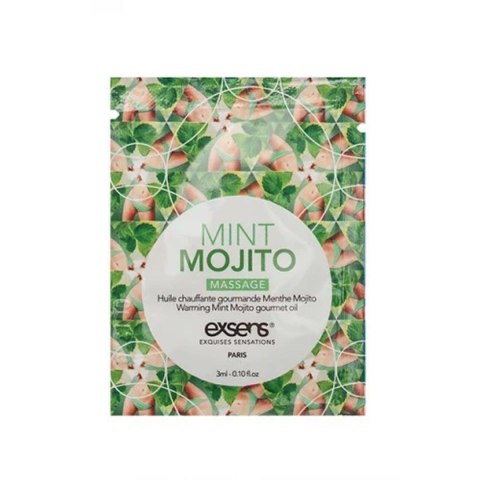 MINT MOJITO SACHET Warming gourmet massage oil (3 ml x 10 szt.)