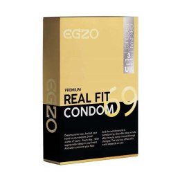 Prezerwatywy EGZO traditional condom REAL FIT 3pc