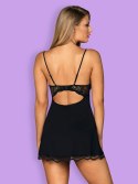 Bielizna-Luvae babydoll i stringi Czarny L/XL