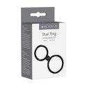 Pierścień- Me You Us Dual Ring Cock Ring Black