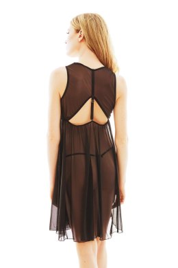 SAFFRON BLACK CHEMISE S/M