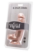 Dildo 6 inch with Balls Light skin tone