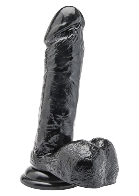 Dildo 7 inch with Balls Black