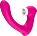 Stymulator silicone 2*9 vibration function Rose Red