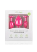 Plug-Diamond Plug Set-Pink