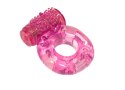 Cockring with vibration Rings Axle-pin pink