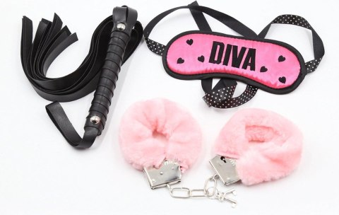 Fetish Fever - Bondage Set - 3 pieces - Pink/Black