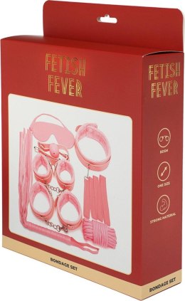 Fetish Fever - Bondage Set - 7 pieces - Pink