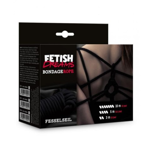 Fetish Dreams Bondage Rope 10m black