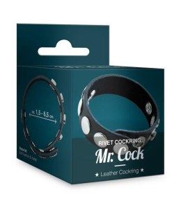 Mr. Cock Rivet Leather Cockring black