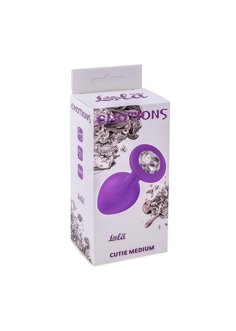 Plug-Anal Plug Emotions Cutie Medium Purple clear crystal