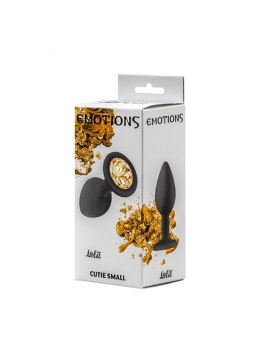 Plug-Anal Plug Emotions Cutie Small Black golden crystall