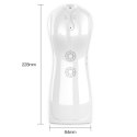 Masturbator - B - Series - Vibrating and Flashing Masturbation Cup USB 7+7 Function / Talk Mode (White)