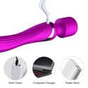 Stymulator-Silicone Dual Massager USB 7+7 Function Purple