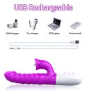 Wibrator-Silicon, Vibrator 7 Function and Heating Mode, PURPLE