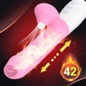 Wibrator-Silicone Vibrator USB 7 Function, Pink