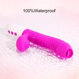 Wibrator-Silicone Vibrator USB 7 Function, Purple