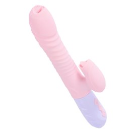 Wibrator-Silicone Vibrator USB 7 Function and Thrusting Function / Heating, pink