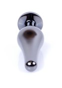 Plug-Jewellery Dark Silver BUTT PLUG- Green