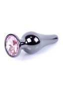 Plug-Jewellery Dark Silver BUTT PLUG- Rose