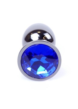 Plug-Jewellery Dark Silver PLUG- Dark Blue