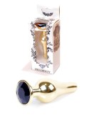 Plug-Jewellery Gold BUTT PLUG- Black