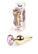 Plug-Jewellery Gold BUTT PLUG- Rose