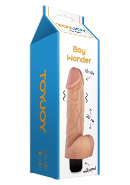 Boy Wonder Vibrating 20cm Dong Light skin tone