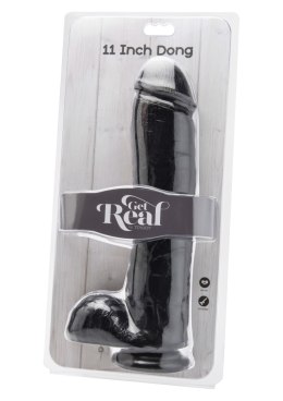 Dildo 11 inch with Balls Black