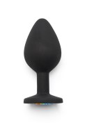 Rainbow Booty Jewel Medium Black