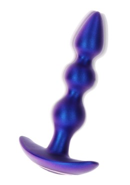 The Bold Beaded Vibr Anal Plug Blue