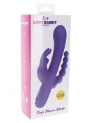 Triple Pleasure Vibrator Purple