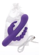 Triple Pleasure Vibrator Purple